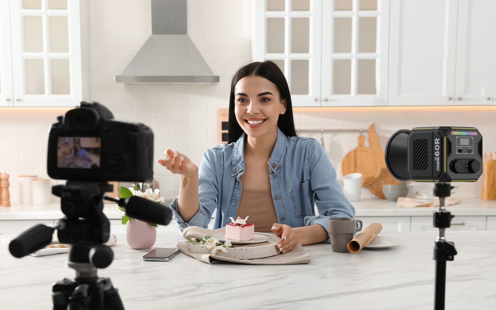 COLBOR WB60R 60W Portable RGB LED Light